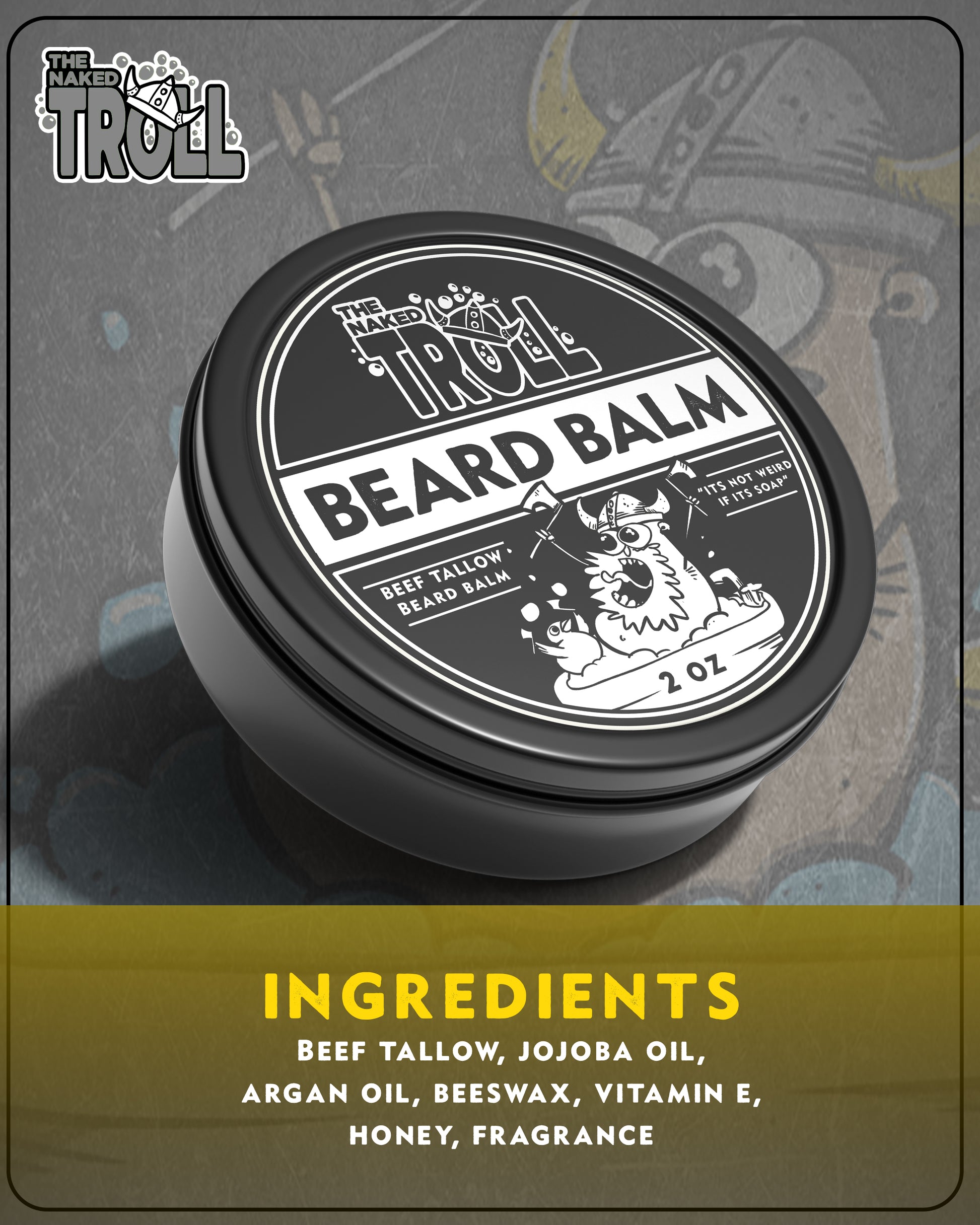 Tallow Beard Balm- Jefe