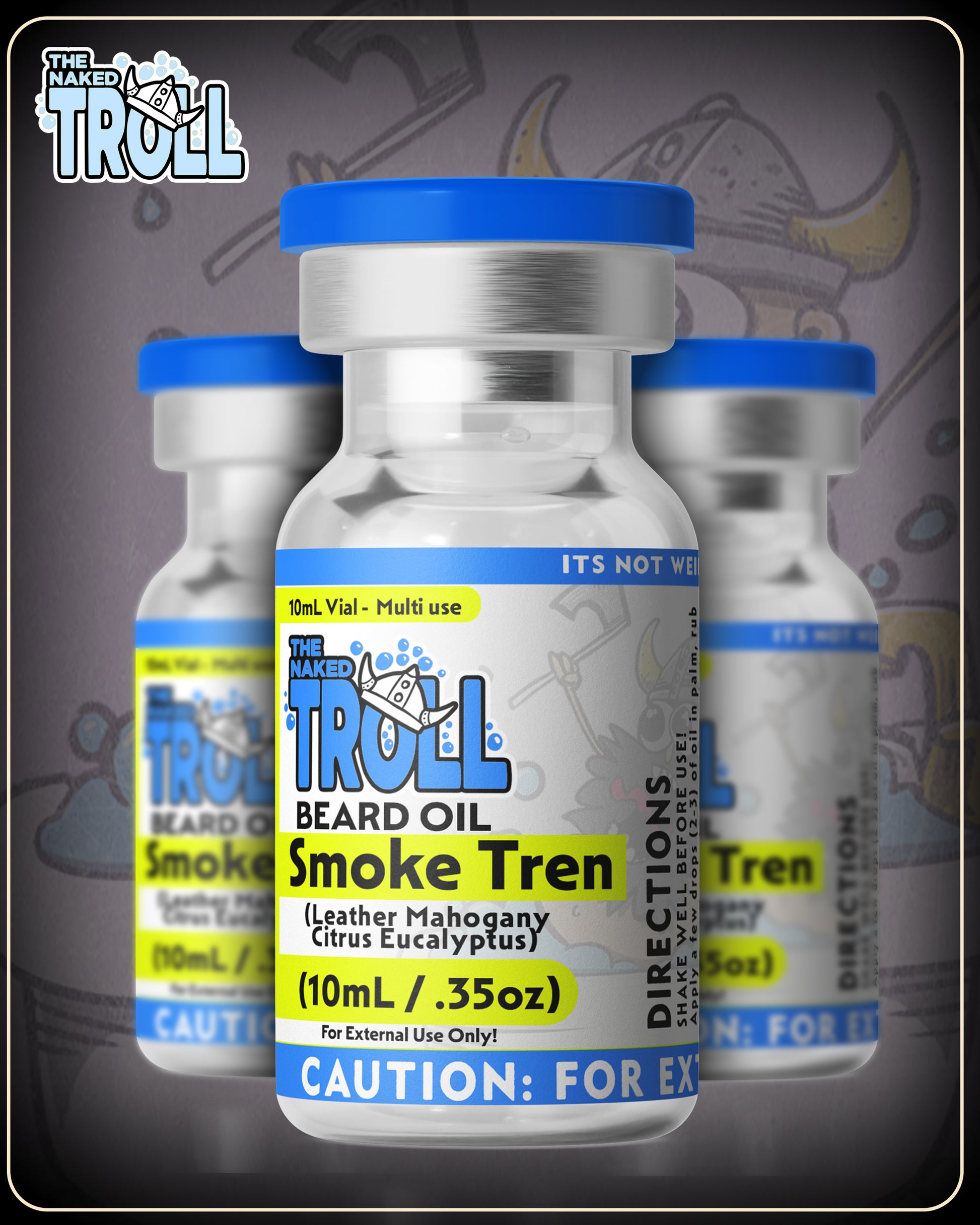 Beard Oil - Smoke Tren Vials