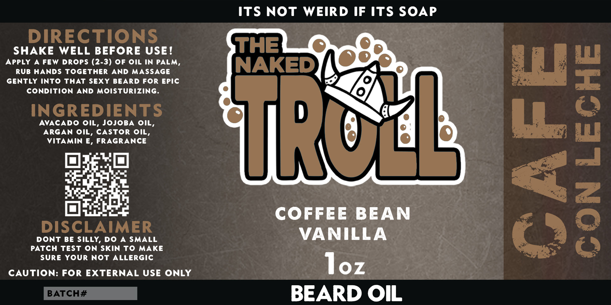 Beard Oil - Cafe on Leche