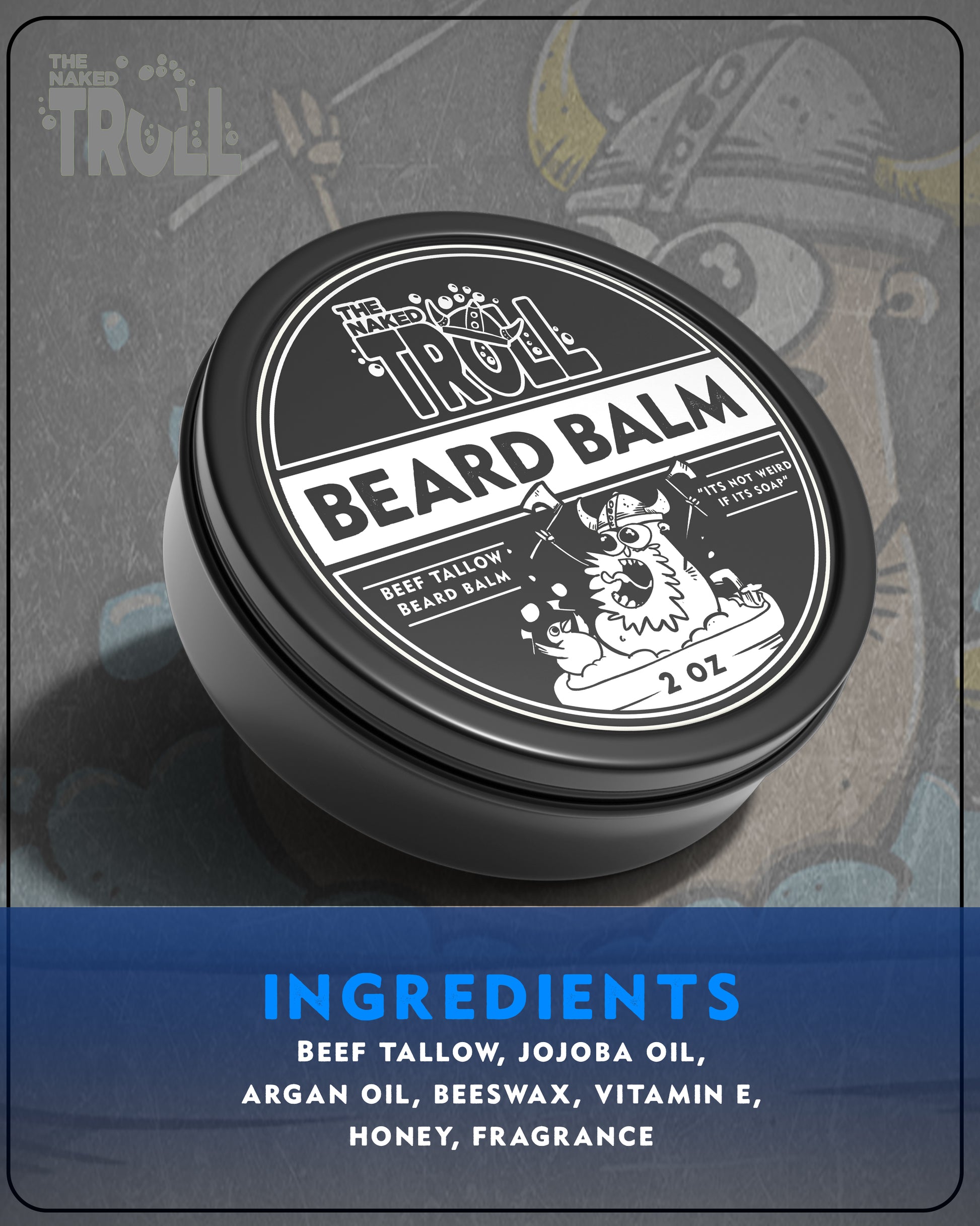 Tallow Beard Balm- TRT